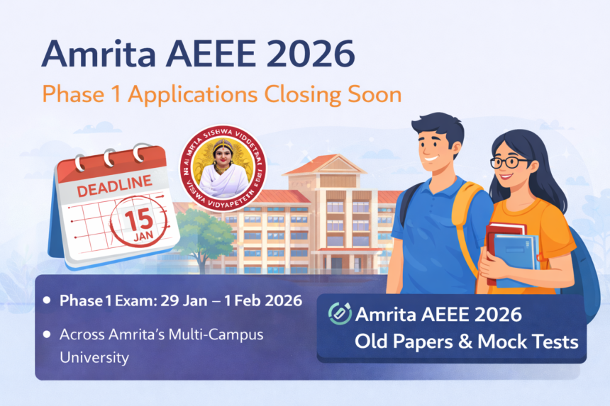 ChatGPT Image Jan 17, 2026, 04_23_24 PM Amrita AEEE 2026: Phase 1 Applications Closing Soon – Important Dates & Details